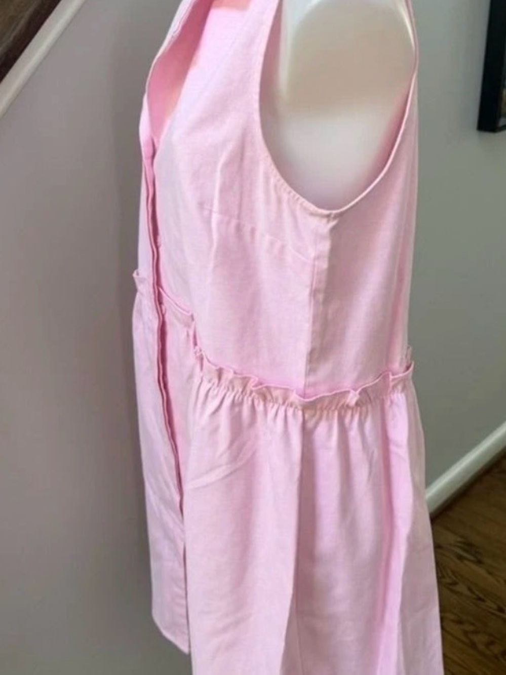 Tuckernuck Light Pink Sleeveless Notch-Collar A-Line Dress - Picture 5 of 5